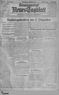 Stuttgarter neues Tagblatt : südwestdeutsche Handels- und Wirtschafts-Zeitung