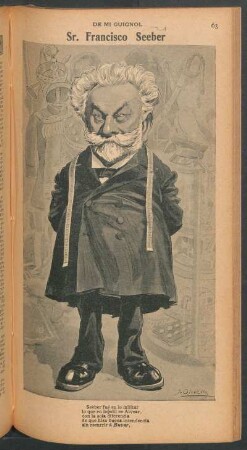 Sr. Francisco Seeber - [Caricatura] : De mi Guignol