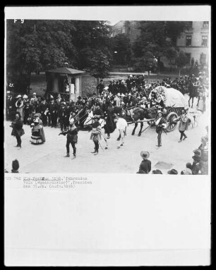 Ulm, Festumzug 1898, Fahrendes Volk (Wunderdoktor), Trachten des 15. Jh.