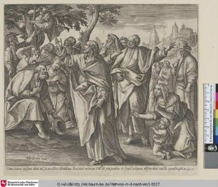 [Christus spricht zu Zacchaeus; Christ addressing to Zacchaeus, Luke 19:2-5]