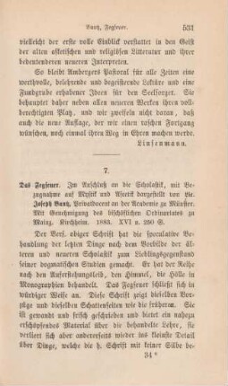 531-534 [Rezension] Bautz, Joseph, Das Fegfeuer