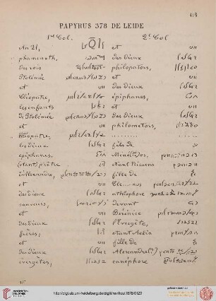 Papyrus 378 de Leide