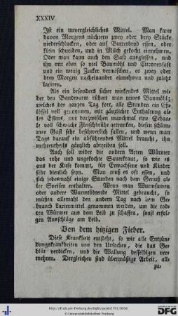 Von dem hitzigen Fieber.
