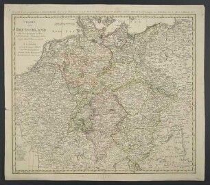 Charte von Deutschland nebst den angränzenden Ländern : Mit Königl. Bayerischer allergn. Freyheit