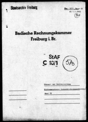 Einkommensteuer einschließlich Gewinnabführung, Band 2