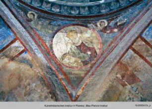 Die Ausmalung der Sankt Nikolauskirche : Die Ausmalung der Kuppel : Evangelistenmedaillons