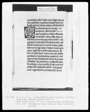 Lektionar aus Salzburg — Initiale C(um factum), Folio 32verso