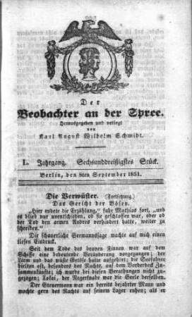 36. Stueck, 8. September 1851