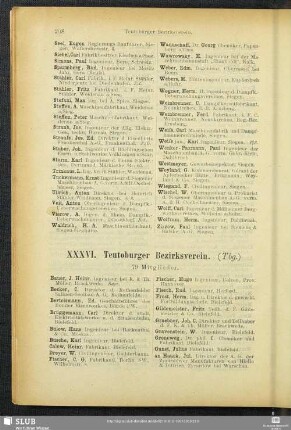 XXXVI. Teutoburger Bezirksverein.