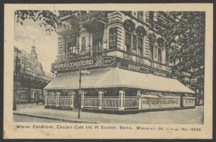 Ansichtskarte „Wiener Conditorei“, Wiener Straße 69