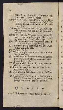 8-79, Quarto