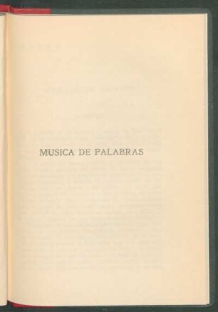 Música de palabras