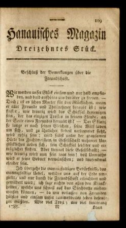 Dreizehntes Stück