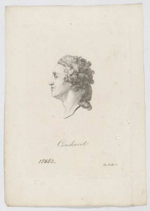 Bildnis des Jean Antoine Nicolas de Caritat de Condorcet