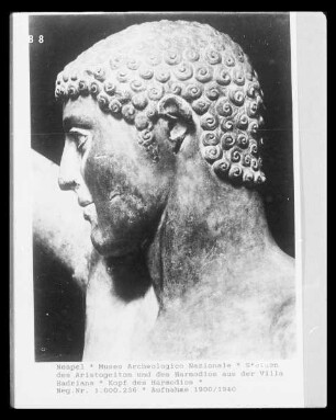 Der Tyrannentöter Harmodius, Kopie nach einem griechischen Original um 480/70 v.Chr. von Kritios und Nesiotes