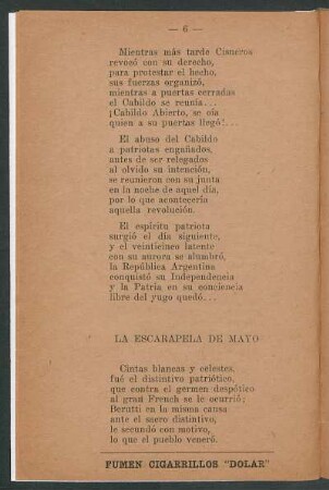 La escarapela de Mayo