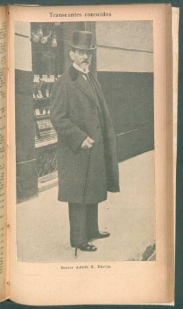 Doctor Adolfo E. Dávila - [Retrato] : Transeúntes conocidos