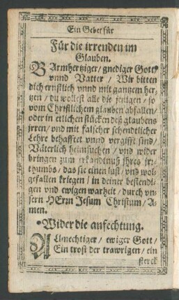 Wider die anfechtung.