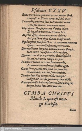 Cymba A Christi Matth. 8 quae est imago Ecclesiae