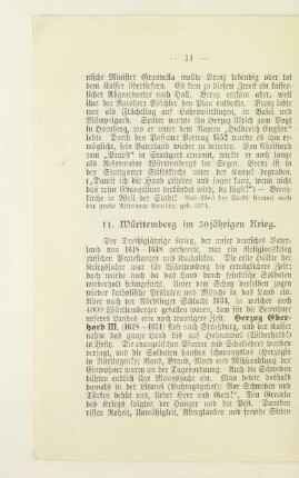 11. Württemberg im 30jährigen Krieg