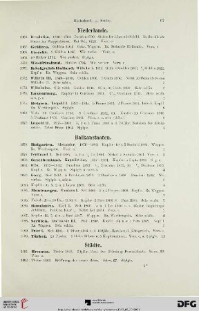 Städte (Nr. 1691-1721)