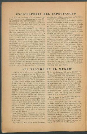 "El teatro en el mundo"