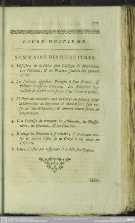 Livre Huitieme