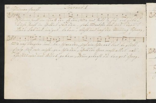 Schlummre sanft; As-Dur, Soprano I
