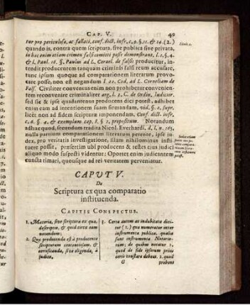 De Scriptura ex qua comparatio instituenda