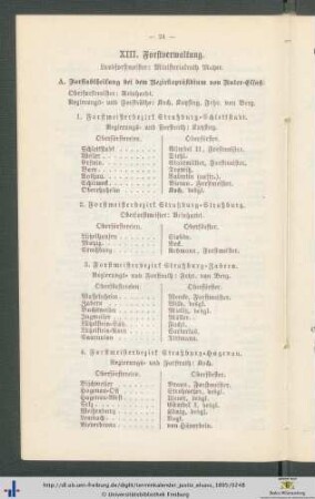 XIII. Forstverwaltung.