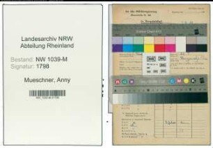 Entnazifizierung Anny Mueschner , geb. 03.09.1916 ()