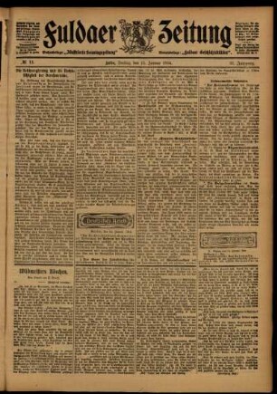 Ausgabe vom Freitag, den 15. Januar 1904.