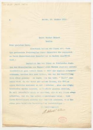 Brief an Gustav Ernest : 15.01.1912