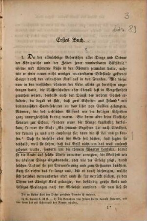 Der Mönch von Sanct Gallen über die Thaten Karls des Großen : nach der Ausgabe der Monumenta Germaniae