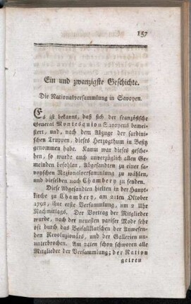 Ein und zwanzigste Geschichte - Fünf und zwanzigste Geschichte
