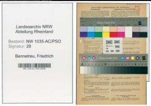 Entnazifizierung Friedrich Bennetreu , geb. 10.09.1897 (Arbeiter)