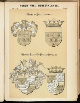 Taf. 286. Grafen v. Portia (Andere) - Wenzel Ernst Gf. v. Portia u. Brugnara.