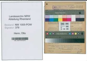 Entnazifizierung Otto Henn , geb. 05.07.1905 (Geschaeftsfuehrer)