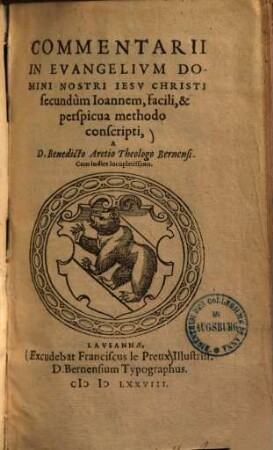 Commentarii in evangelium domini nostri Jesu Christi secundum Joannem : facili et perspicua methodo conscripti