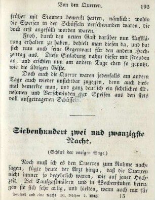 Siebenhundert zwei und zwanzigste Nacht