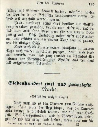Siebenhundert zwei und zwanzigste Nacht