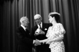 40. Tagung 1990 Mediziner: Gruppen mit Adolf Butenandt, Graf Lennart Bernadotte, Gräfin Sonja Bernadotte