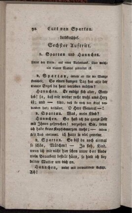 Sechster Auftritt. v. Spartau und Hannchen.