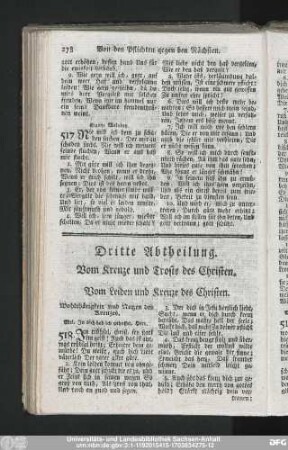Vom Leiden und Kreuze des Christen.