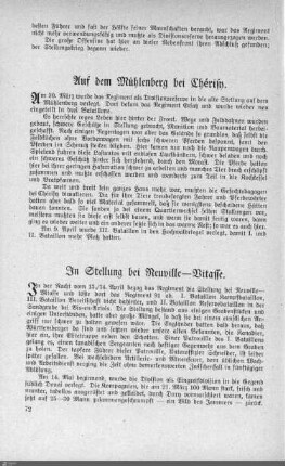Auf dem Mühlenberg bei Chérisy.