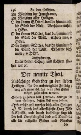 146-169, Der neunte Theil.