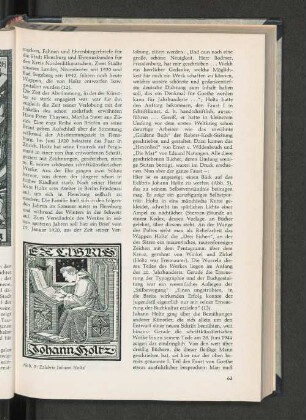 Exlibris Johann Holtz'