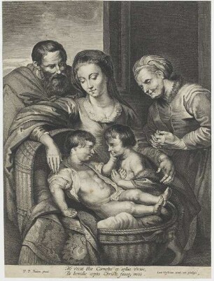 Die Heilige Familie mit Heiligen Elisabeth und Johannesknaben