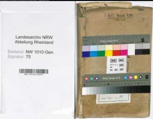 Quittungsbuch über ausgegebene Entlastungszeugnisse (chronologisch angelegt)