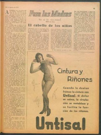 Para las madres : El cabello de los niños